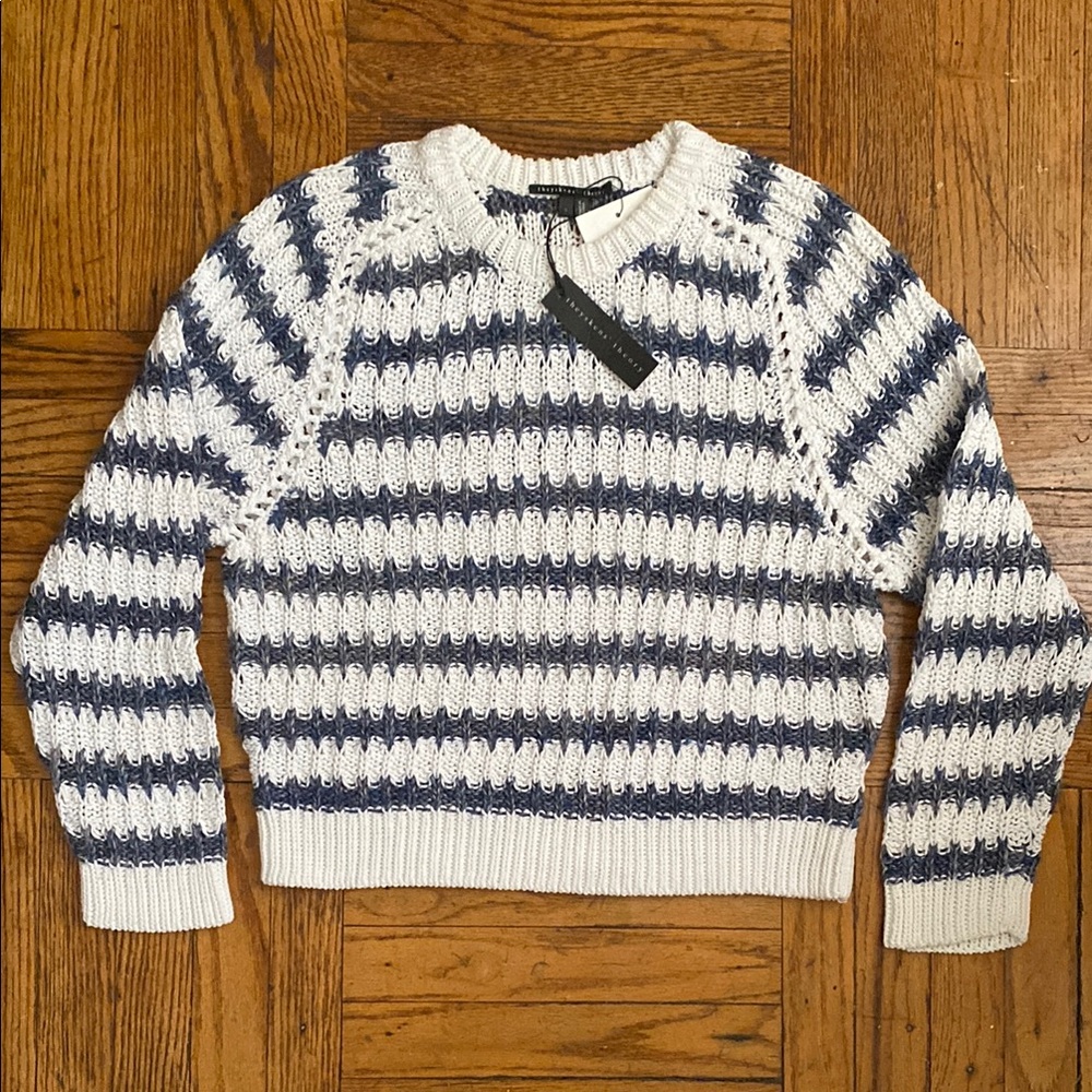 Theyskens Theory texture rib sweater NWT Sz S